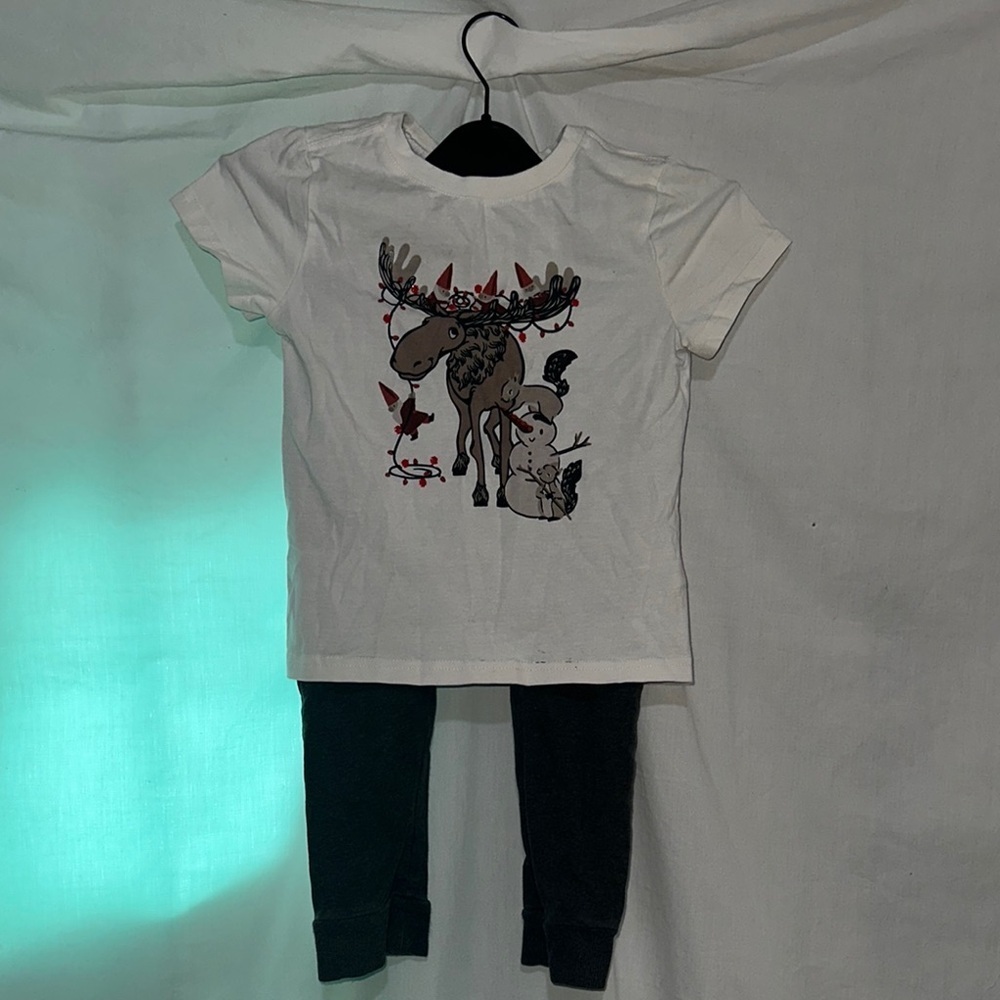 Jarvis Archer woodland theme snowman Christmas scene outfit size 4T